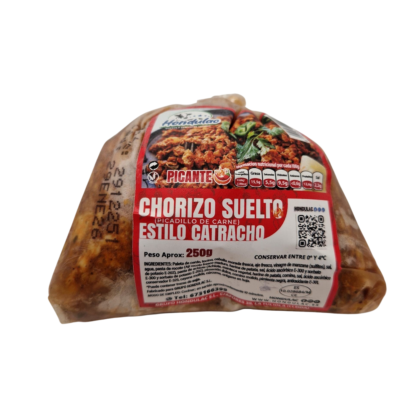 Chorizo Suelto Picante Hondulac 250GR