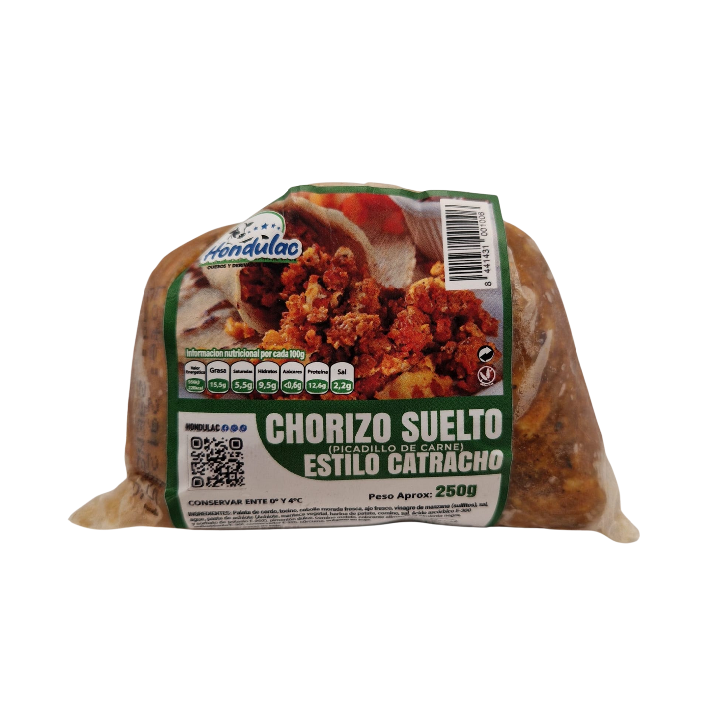 Chorizo Suelto Sin Picante Hondulac 250GR